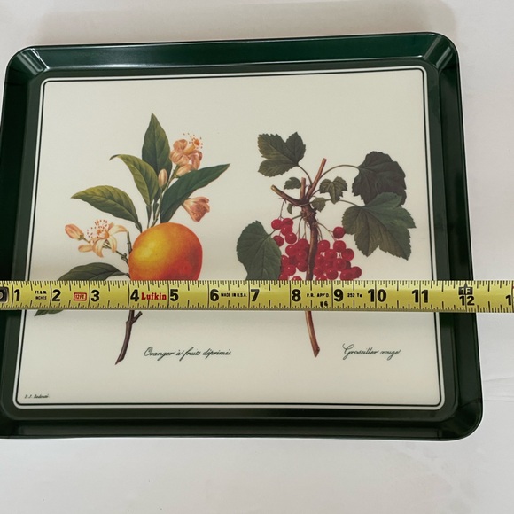 Vintage Mebel PJ Redoute Artist Fruit Motif Italian Melamine Tray - Picture 5 of 10